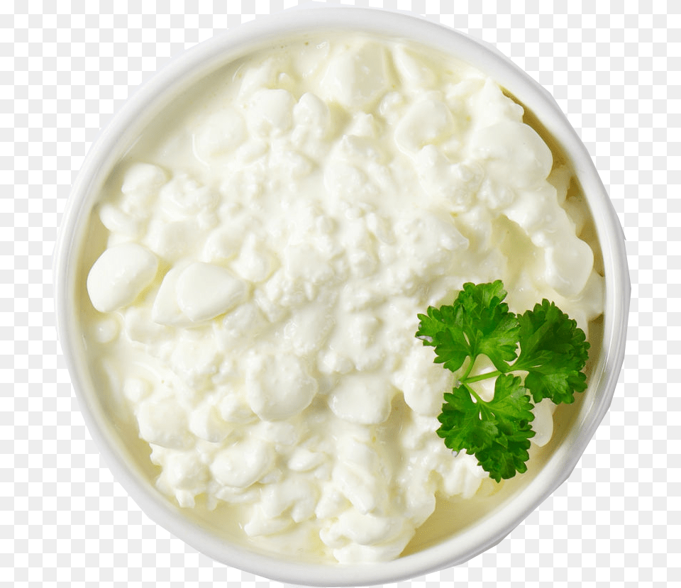 Cottage Cheese Background Cream Cheese, Herbs, Plant, Food, Cilantro Free Png