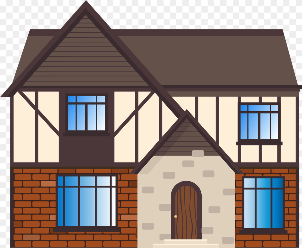 Cottage House Clipart Cottage House Clipart Vector Graphics, Brick, Architecture, Villa, Housing Free Png Download