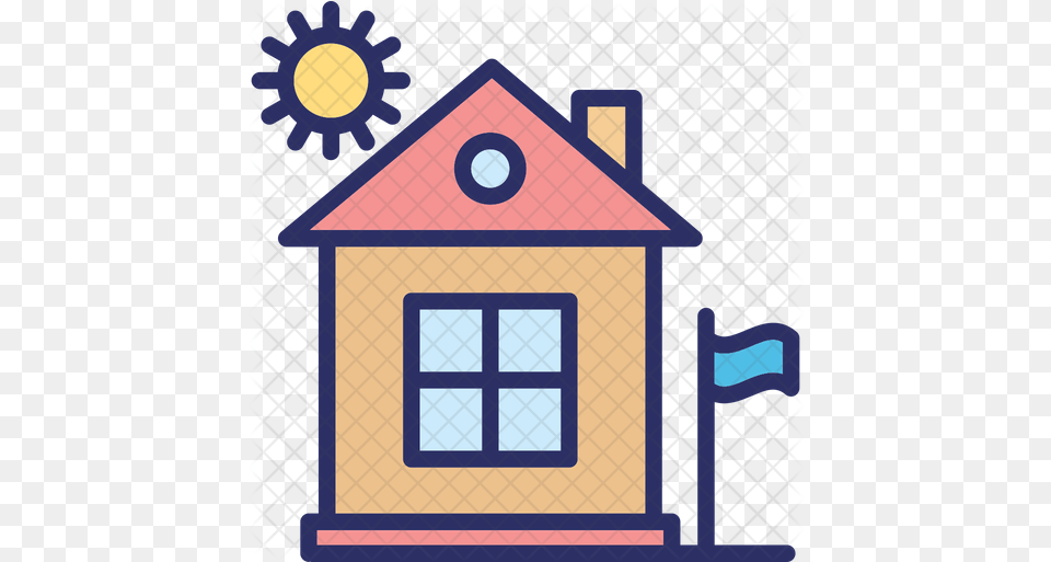 Cottage Icon Orange House Clipart, Dog House, Outdoors, Architecture, Building Free Transparent Png