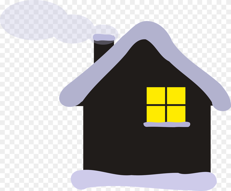 Cottage In Winter Clipart, Architecture, Building, Countryside, Hut Png