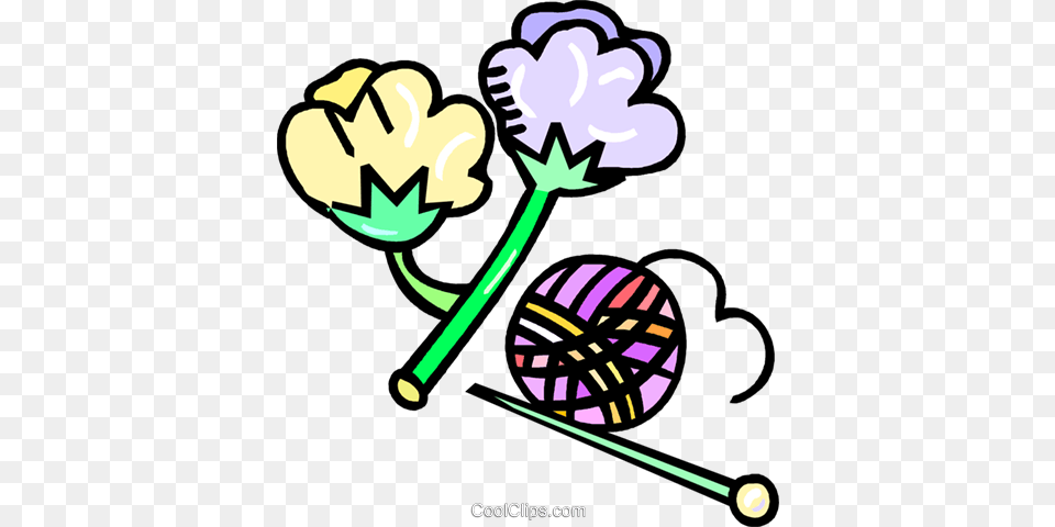 Cotton And Knitting Needles Royalty Vector Clip Art, Graphics, Purple, Dynamite, Weapon Free Transparent Png