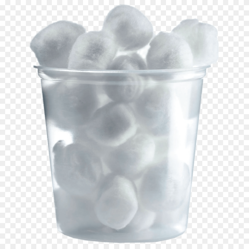 Cotton Balls In Plastic Cup, Ice, Disposable Cup Free Transparent Png