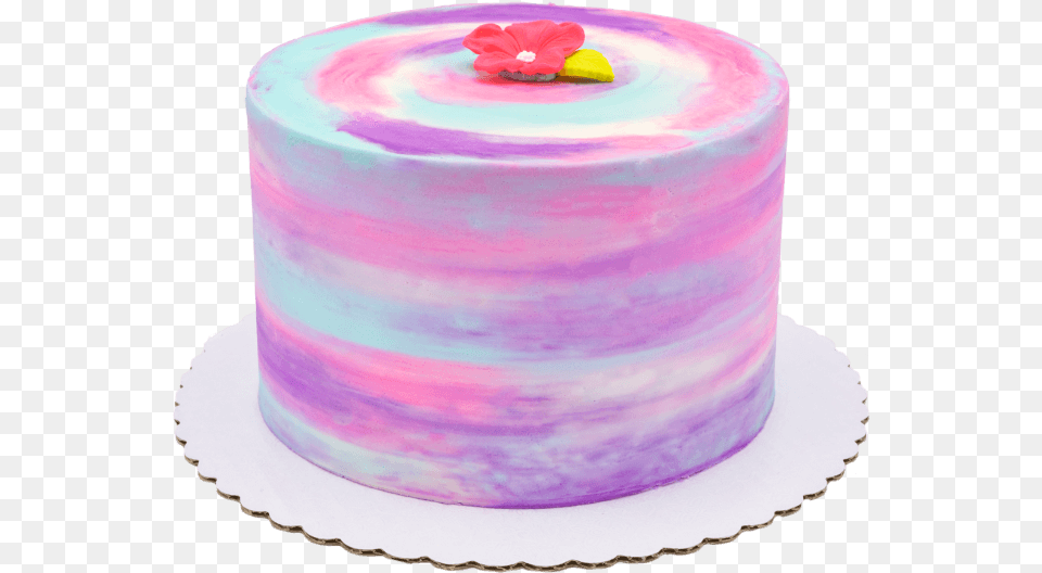 Cotton Candy Birthday Cake, Birthday Cake, Cream, Dessert, Food Png