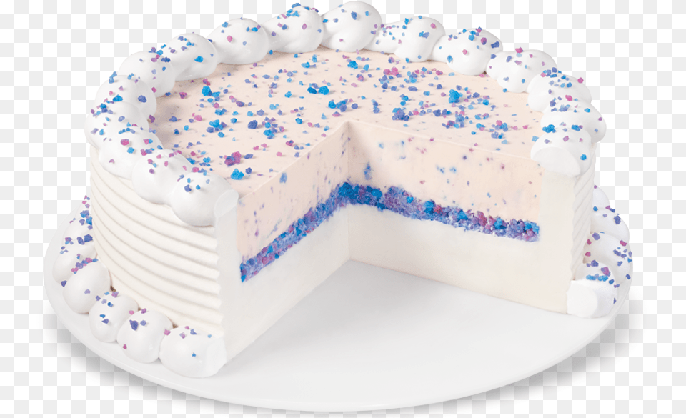 Cotton Candy Blizzard Ice Cream Cake, Birthday Cake, Dessert, Food, Icing Png Image