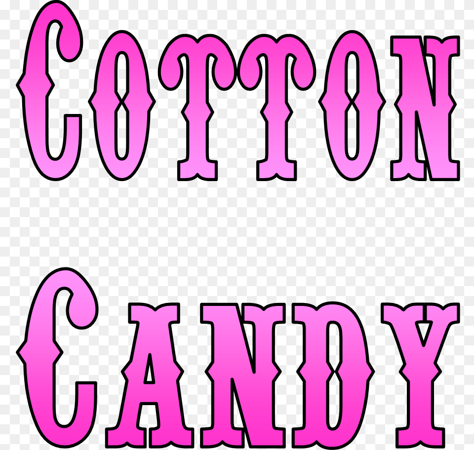 Cotton Candy Cotton Candy Sign, Text, Number, Symbol Free Png Download
