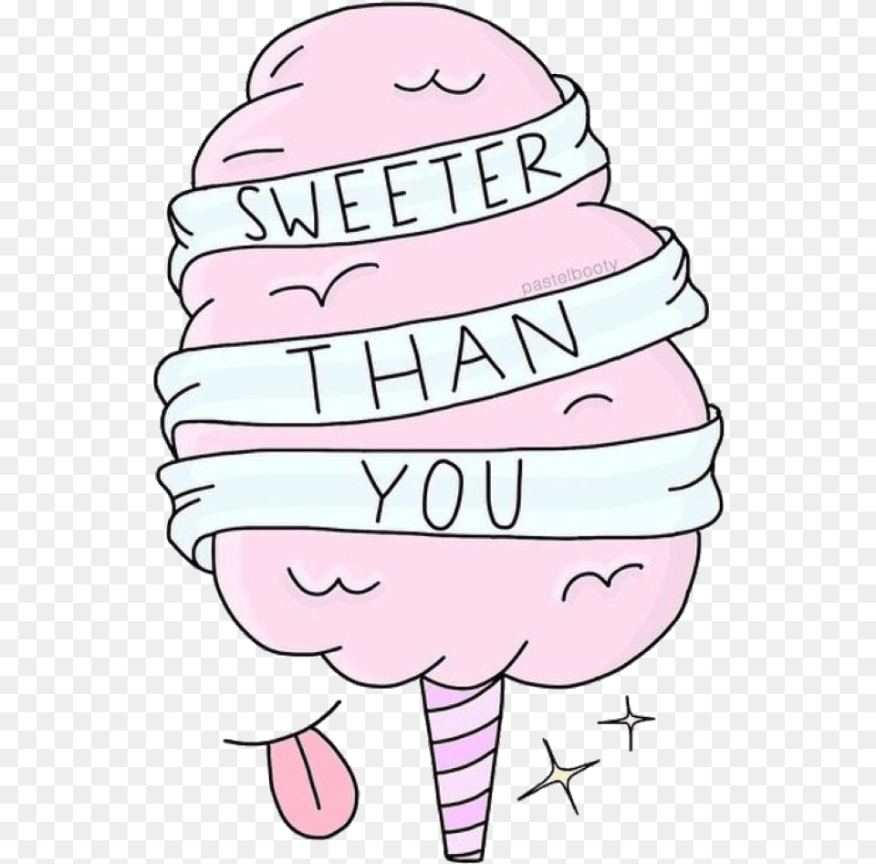 Cotton Candy Download Cotton Candy Stickers Aesthetic, Cream, Dessert, Food, Ice Cream Free Transparent Png