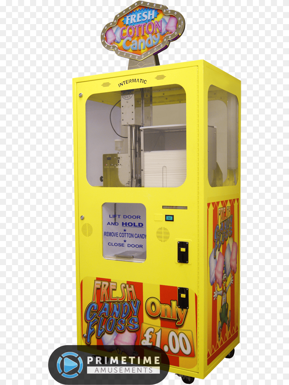 Cotton Candy Floss Vending Machine For Sale, Kiosk, Vending Machine Free Png Download