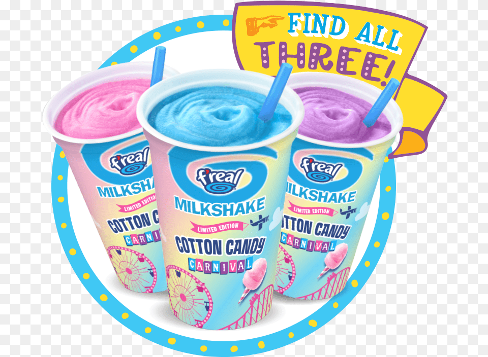 Cotton Candy Freal Flavors, Dessert, Food, Yogurt, Cream Free Png