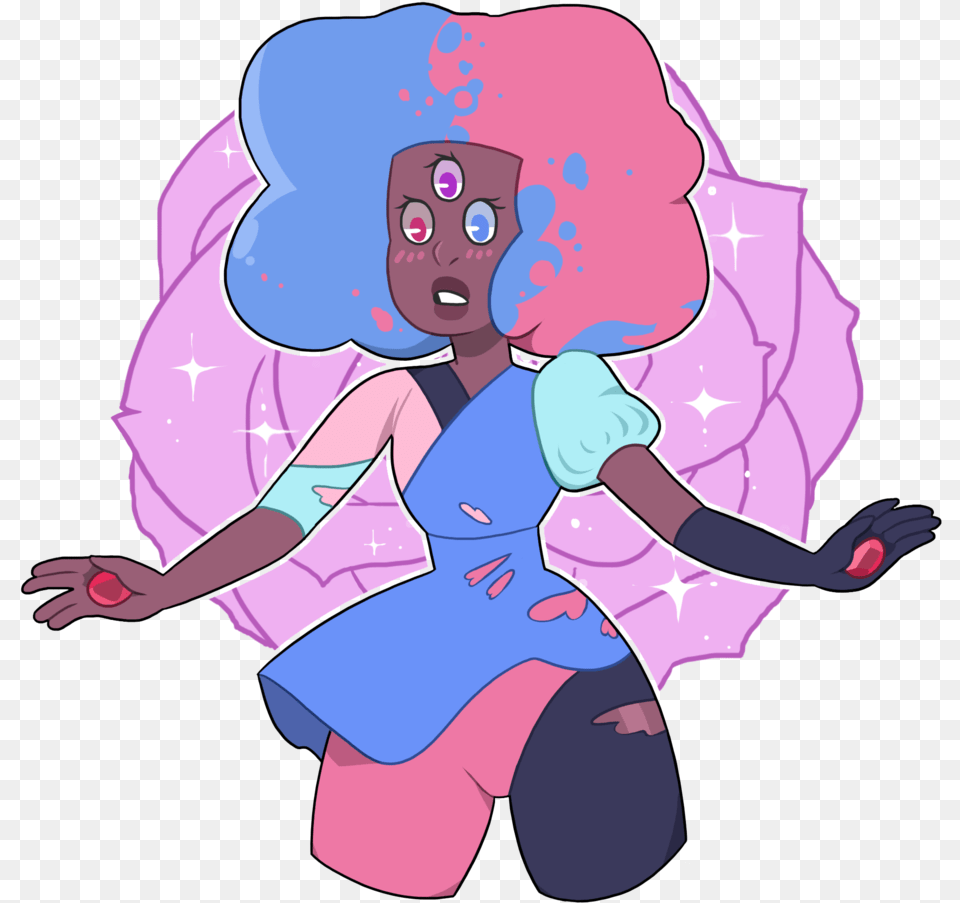 Cotton Candy Garnet Fanart, Purple, Baby, Person, Graphics Free Png