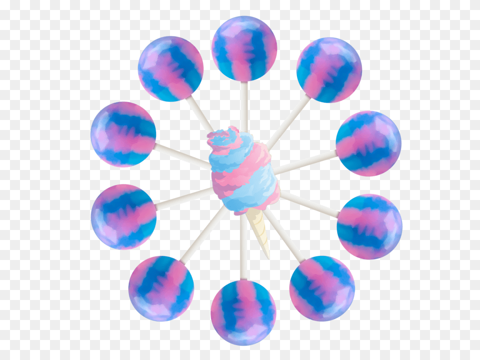 Cotton Candy Lollipop Original Gourmet Lollipop, Sweets, Food, Purple, Balloon Free Transparent Png