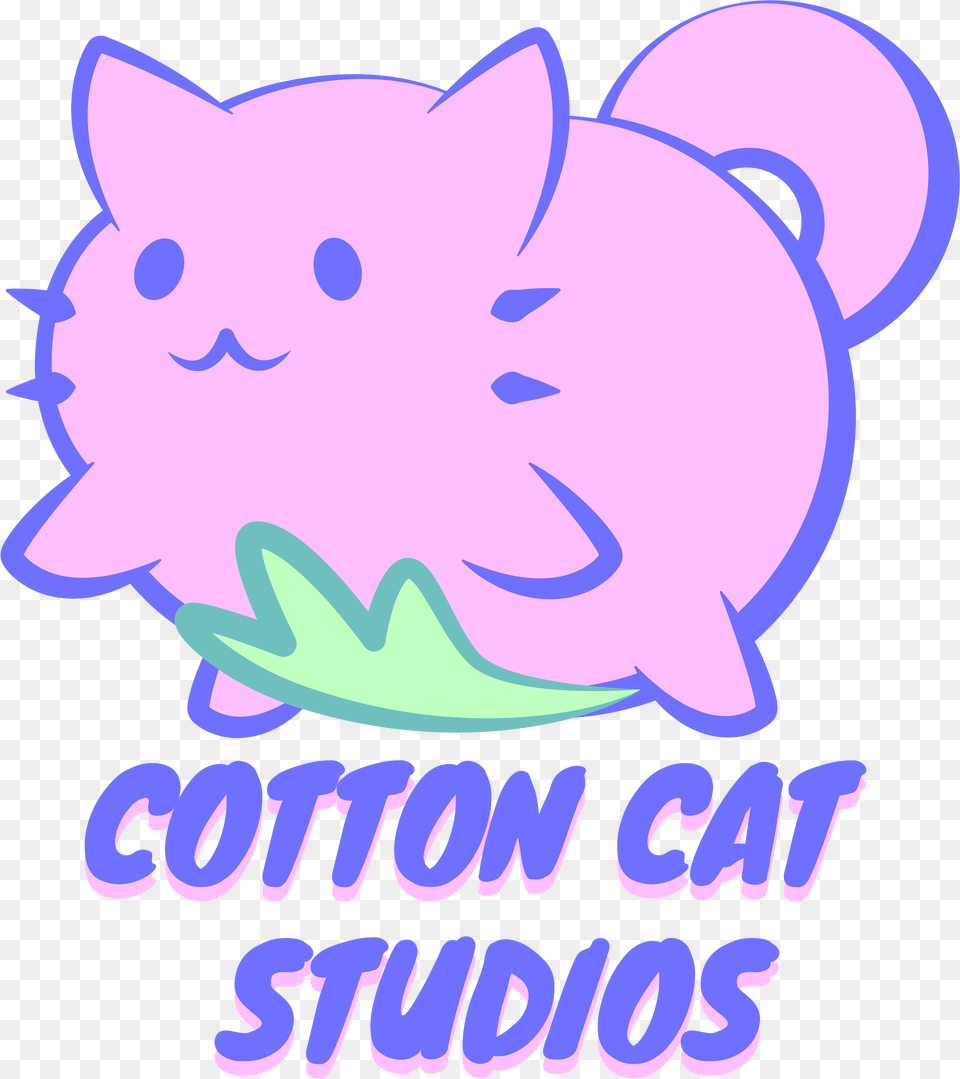 Cotton Cat Studios Happy, Purple, Animal, Mammal, Pig Free Png Download