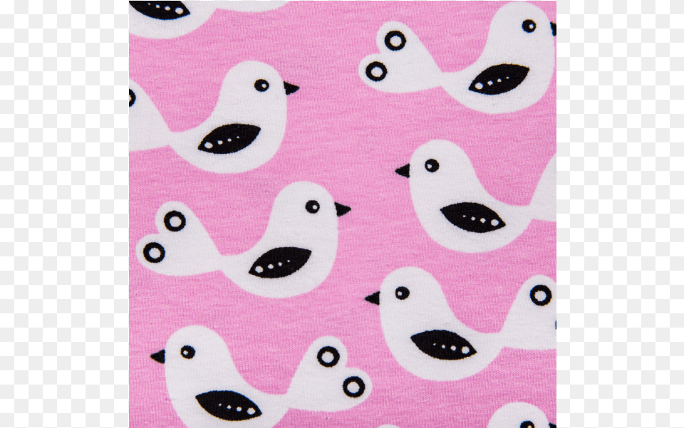 Cotton Jersey Printed Pigeons In Pink Multicolored Cartoon, Applique, Home Decor, Pattern, Rug Free Png Download