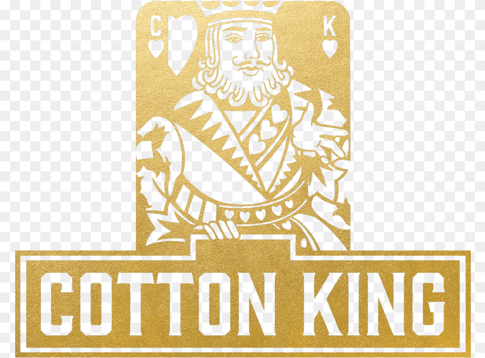 Cotton King Full Logo 2 Cotton, Emblem, Symbol, Person, Badge Png Image