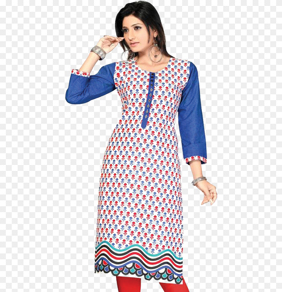 Cotton Kurti, Blouse, Clothing, Dress, Adult Png