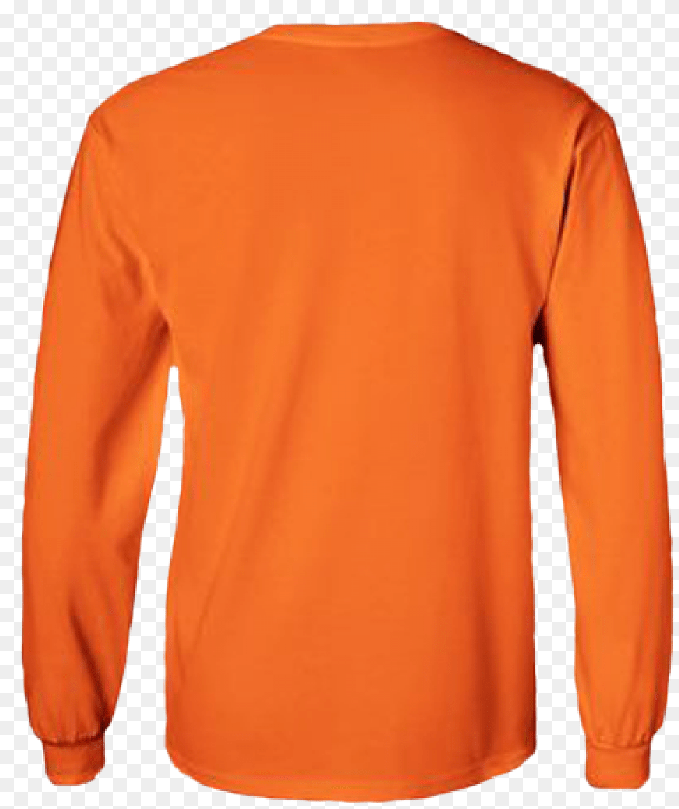 Cotton Long Sleeve T Long Sleeve Shirt Mens Orange, Clothing, Long Sleeve, Knitwear, Sweater Free Transparent Png