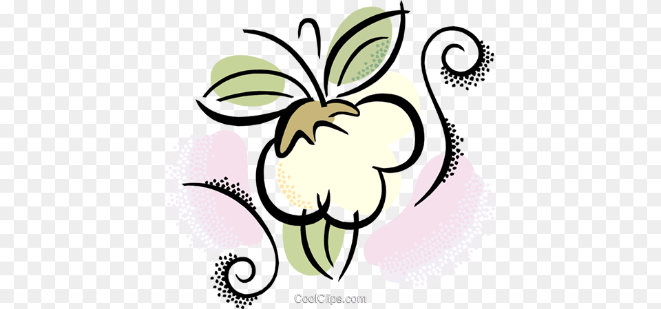 Cotton Royalty Vector Clip Art Illustration, Floral Design, Graphics, Pattern Free Png Download