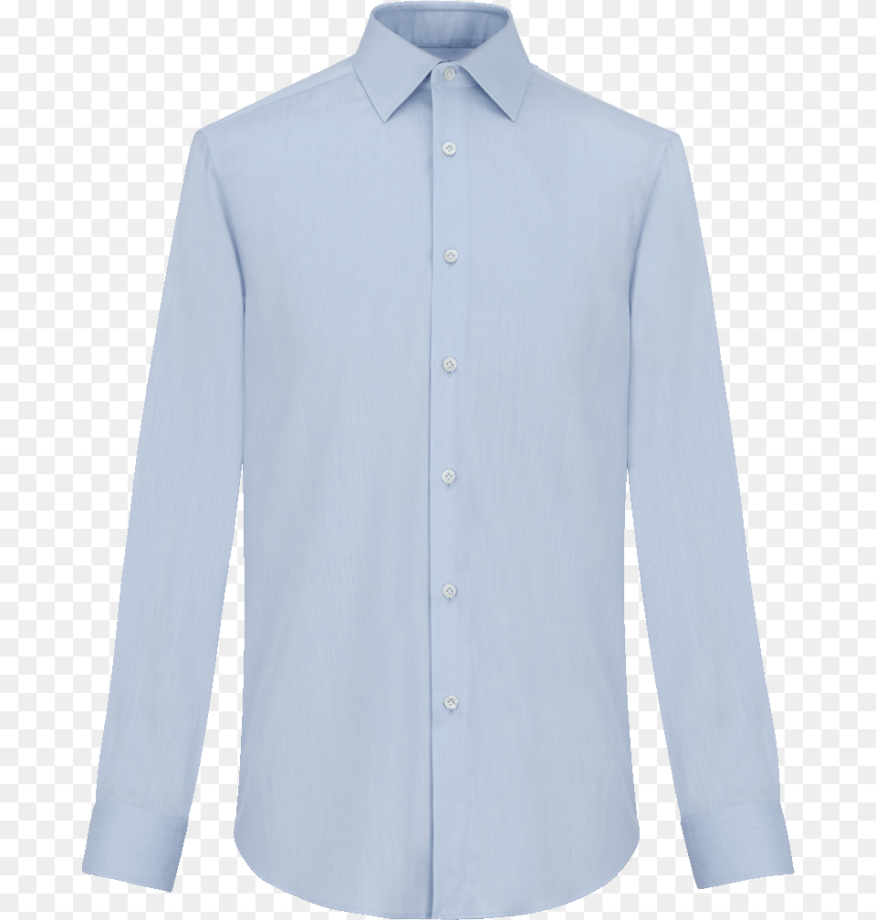 Cotton Shirt With Classic Neck Fw19 Collection Pal Formal Wear, Clothing, Dress Shirt, Long Sleeve, Sleeve Free Png Download