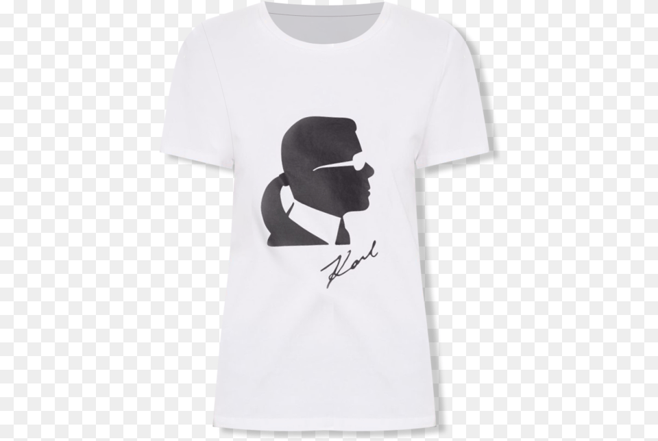 Cotton Silhouette Tee Karl Lagerfeld, Clothing, T-shirt, Adult, Male Free Transparent Png