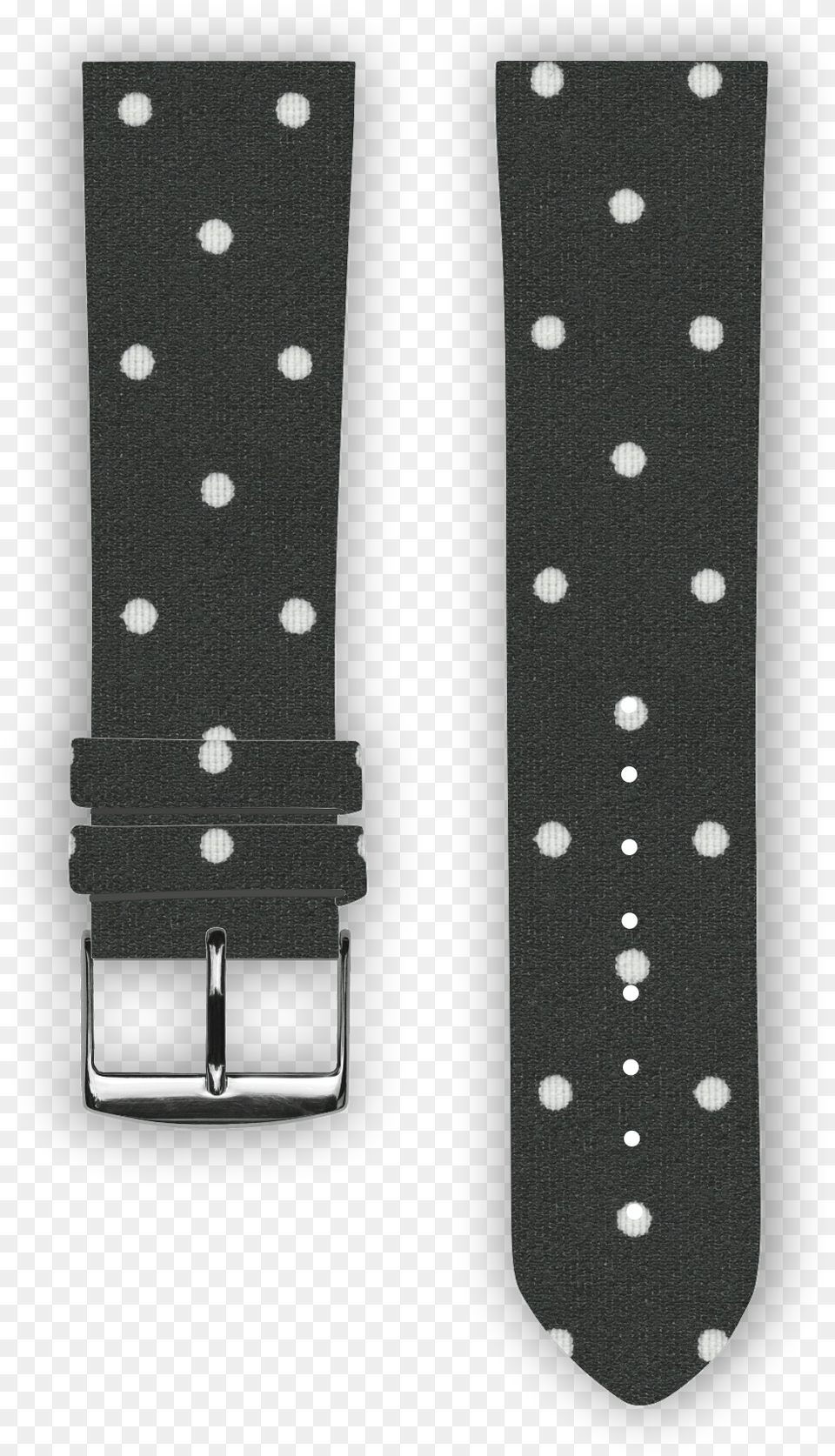 Cotton Watchband With Calf Leather Back Polka Dot, Accessories, Pattern, Belt Png