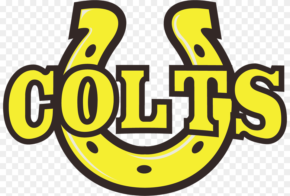 Cottonwood Colts Cottonwood High School Logo, Text, Symbol, Bulldozer, Machine Png Image