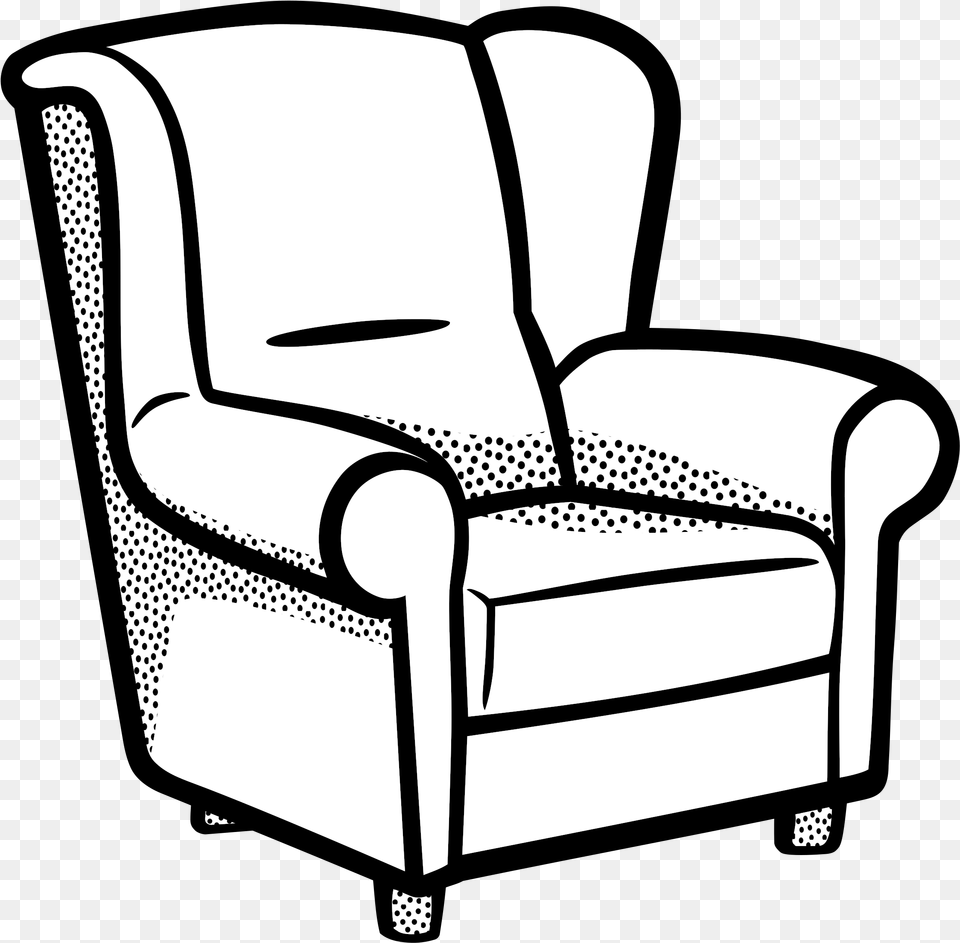 Couch And Blanket Clipart Living Room For Coloring, Armchair, Chair, Furniture, Crib Png