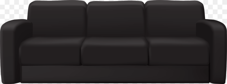 Couch Clipart Black Transparent Red Couch, Furniture, Chair Png Image
