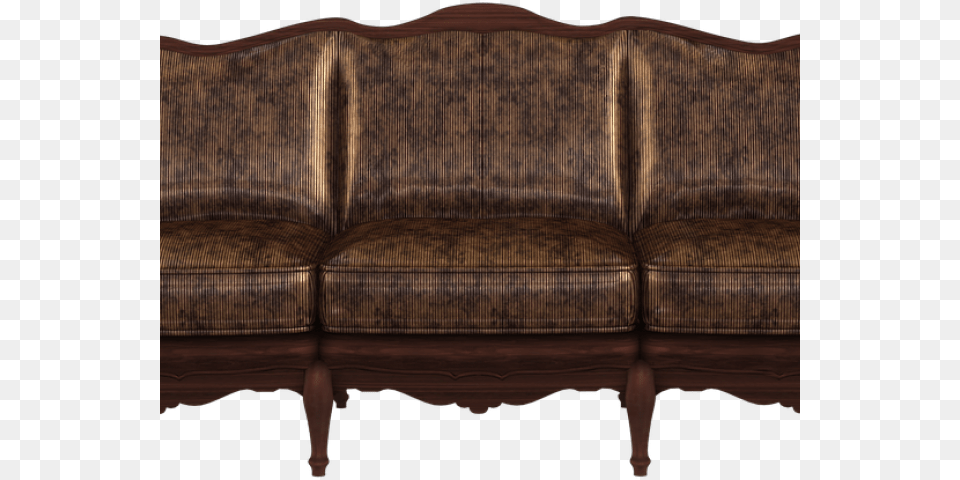 Couch Clipart Wooden Sofa Starinnij Divan, Furniture Free Png Download