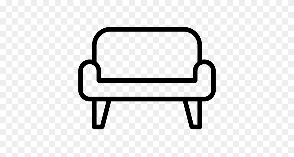 Couch Divan Furniture Icon With And Vector Format For Free, Gray Png