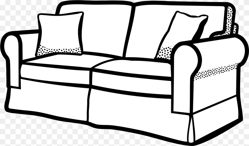 Couch Furniture Sofa Interior Seat Living Room For Coloring, Crib, Infant Bed Png