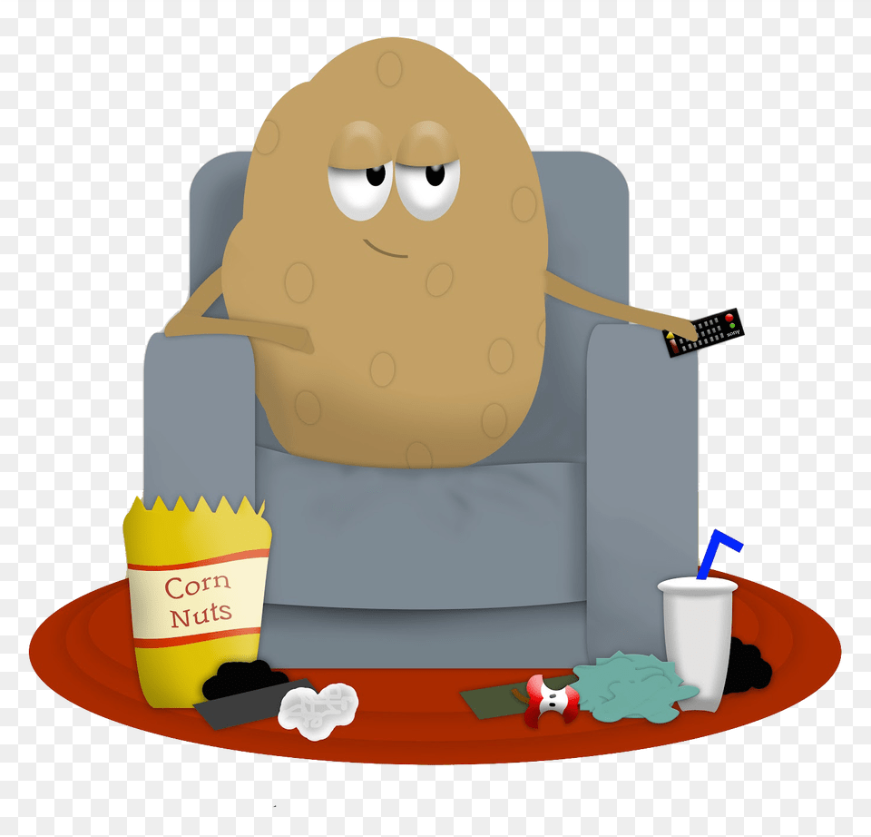 Couch Potato Clipart Couch Potato, Furniture, Chair, Birthday Cake, Cake Png Image