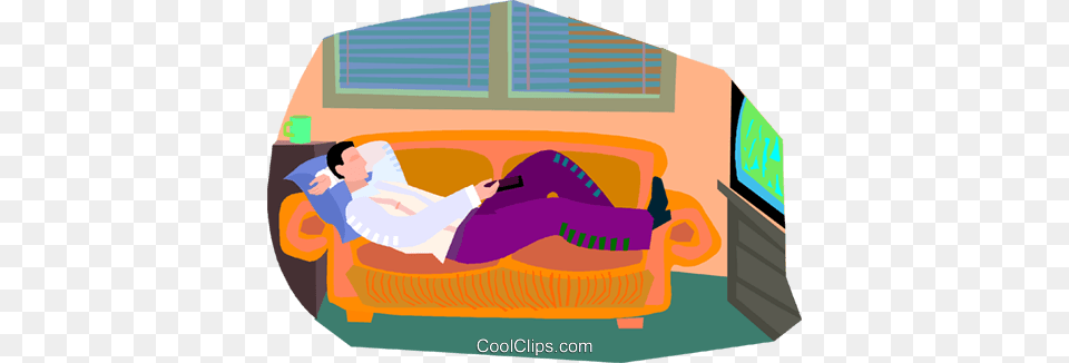 Couch Potato Watching Tv Television, Computer Hardware, Electronics, Screen, Furniture Free Png Download