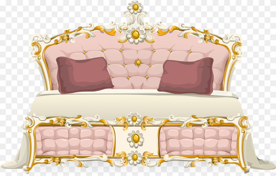 Couchfurniturebed Fancy Bed Clipart, Furniture, Crib, Infant Bed, Couch Free Transparent Png