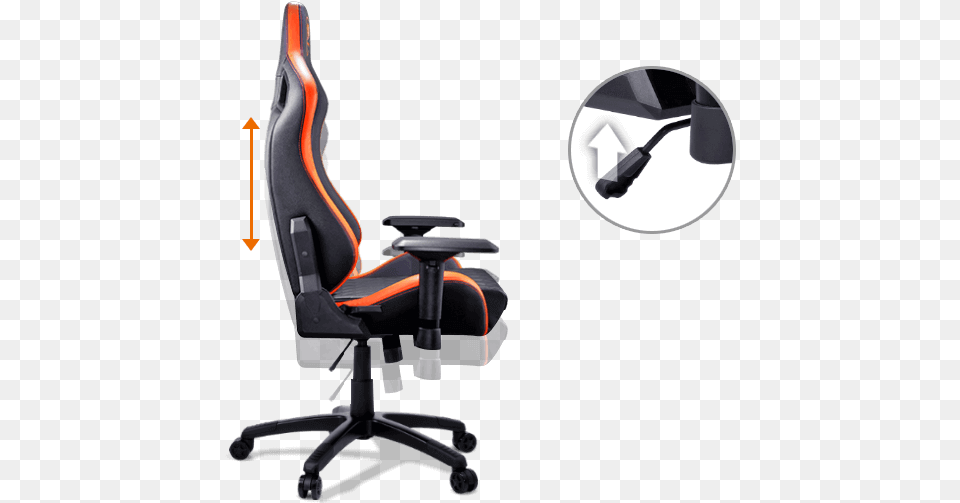 Cougar Armor S Cougar Armor Gaming Chair Black And Orange, Cushion, Home Decor, Headrest, Furniture Png Image