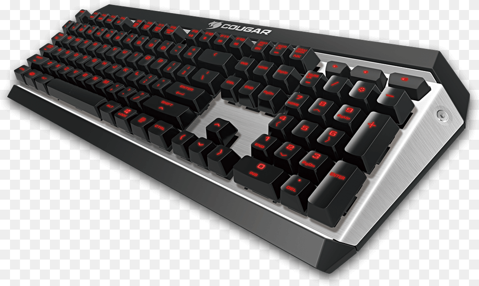 Cougar Attack X3 Mechanical Gaming Keyboard Cougar Death Fire Ex, Computer, Computer Hardware, Computer Keyboard, Electronics Free Png Download