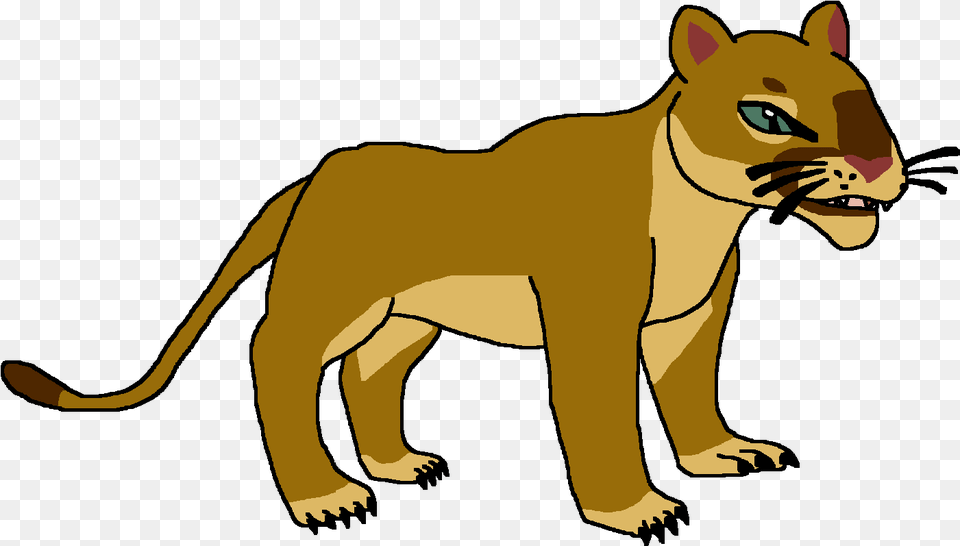 Cougar Cartoon, Animal, Bear, Mammal, Wildlife Free Png Download