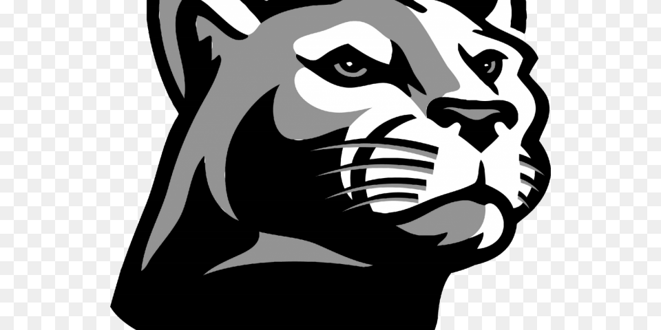 Cougar Clipart Florida Panther Logo Penn State Mascot, Stencil, Person, Animal, Wildlife Free Png