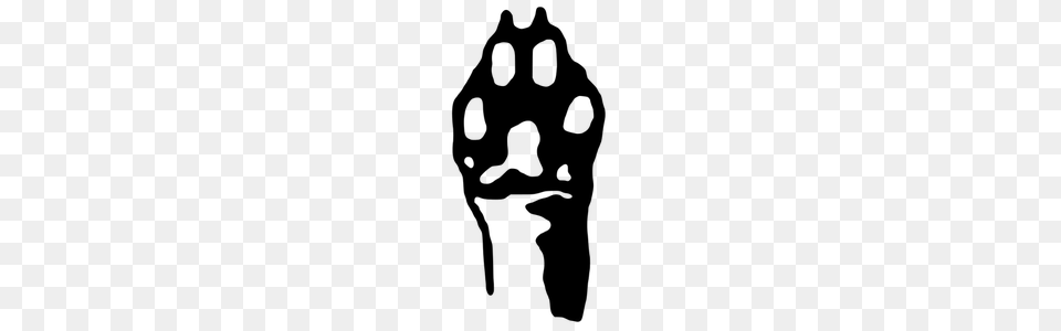 Cougar Paw Clip Art, Gray Png