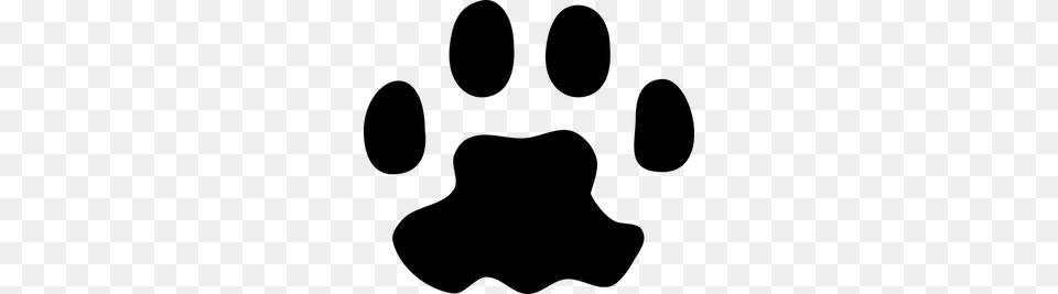 Cougar Paw Clip Art Gray Free Png Download