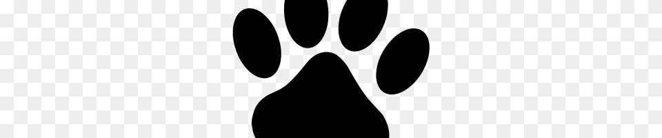 Cougar Paw Print Clipart Clipart Station, Gray Free Png Download