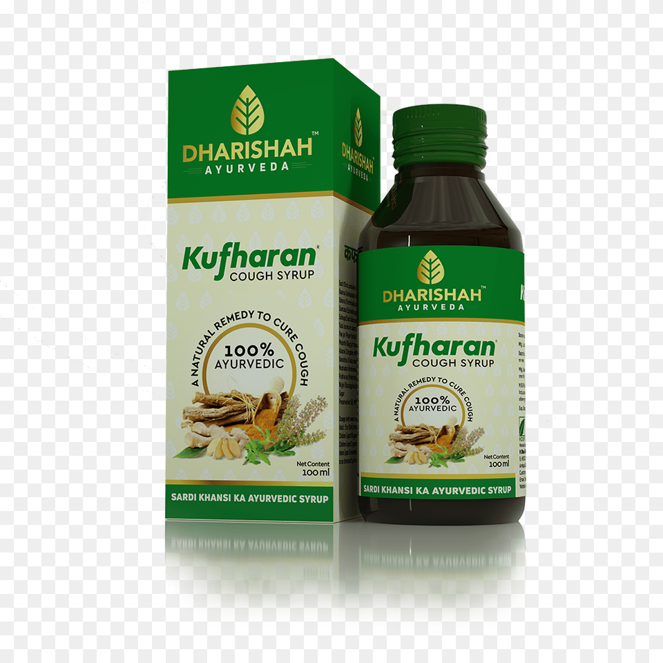 Cough Syrup Dharishah Ayurveda Dharishah Ayurveda, Food, Herbal, Herbs, Plant Png Image
