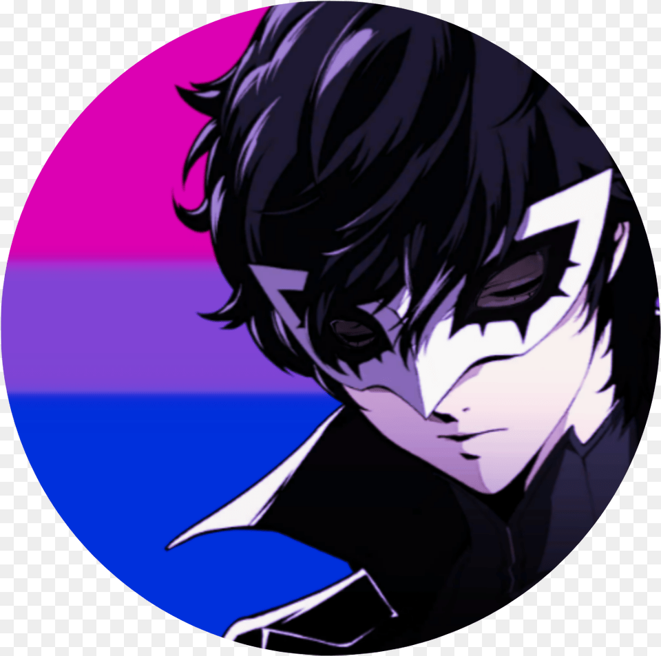 Could I Bother You For Some Bi Akirajoker Icons Tumblr Joker Portrait Persona, Publication, Book, Comics, Adult Free Png Download
