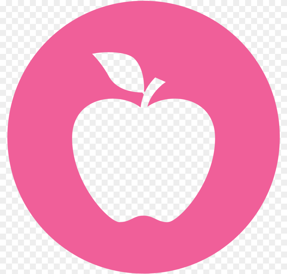 Council Bluffs Schools Foundation Hot Pink Snapchat Logo, Apple, Plant, Produce, Fruit Png