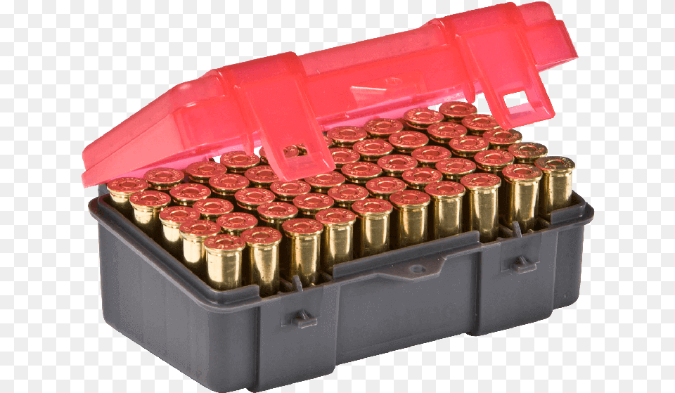 Count Medium Handgun Ammo Case Plano Handgun Ammo Case Holds 50 Rounds, Ammunition, Weapon, Bullet, Box Png Image