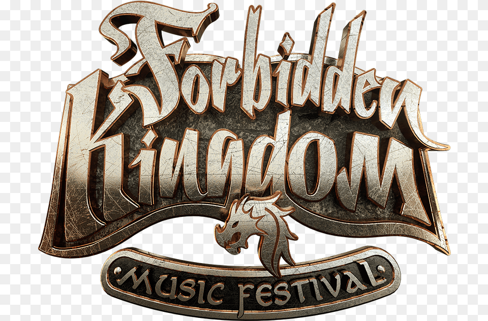 Countdown To A New Journey Forbidden Kingdom Music Festival, Logo, Accessories, Buckle, Emblem Png Image