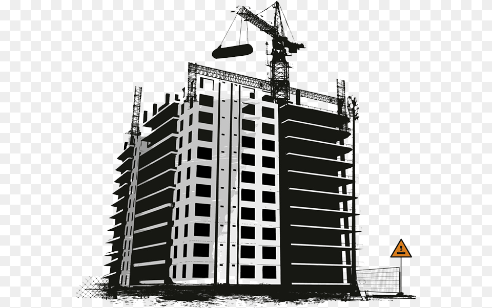 Counter Building Construction Vector, Architecture, Housing, Construction Crane, Condo Free Png