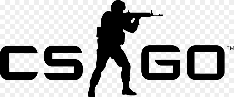 Counter Strike Global Offensive 2 Logo Black And White Counter Strike Global Offensive Logo, Gray Png