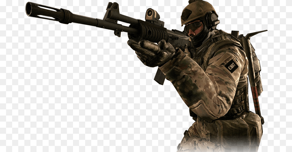 Counter Strike Global Offensive, Adult, Rifle, Person, Weapon Png