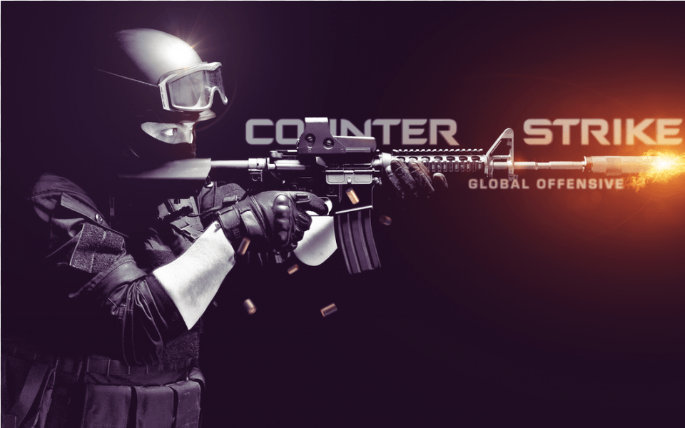 Counter Strike Global Offensive Online Game Poster Counter Strike Global Offensive, Weapon, Rifle, Firearm, Gun Free Png Download