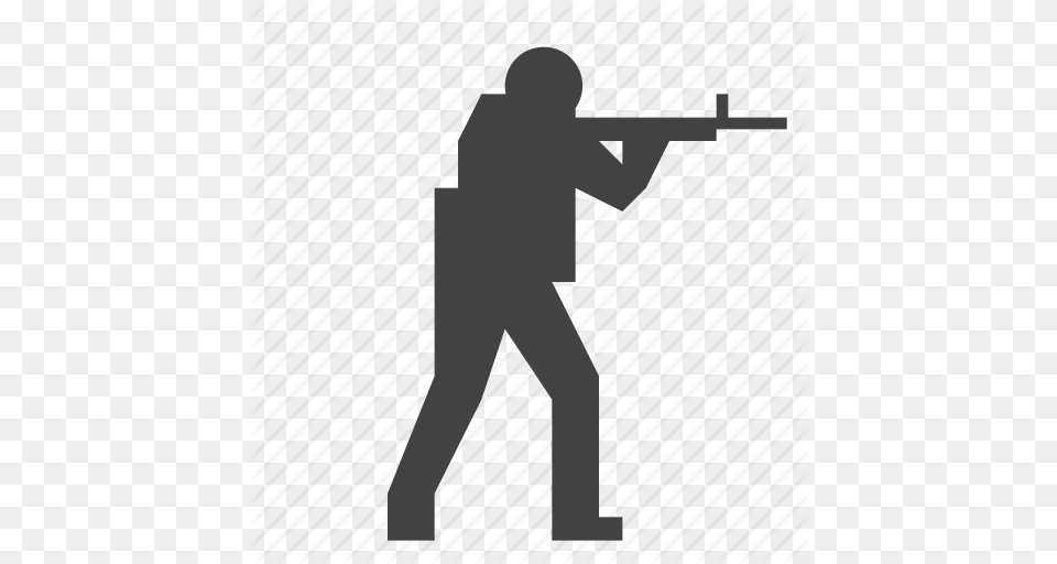 Counter Striker Csgo Csgo Esport Gaming Shooting Soldier Icon, Firearm, Weapon, Gun, Rifle Free Png Download