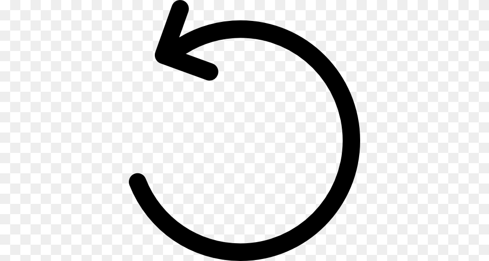 Counterclockwise Circular Arrow, Symbol, Text Free Png